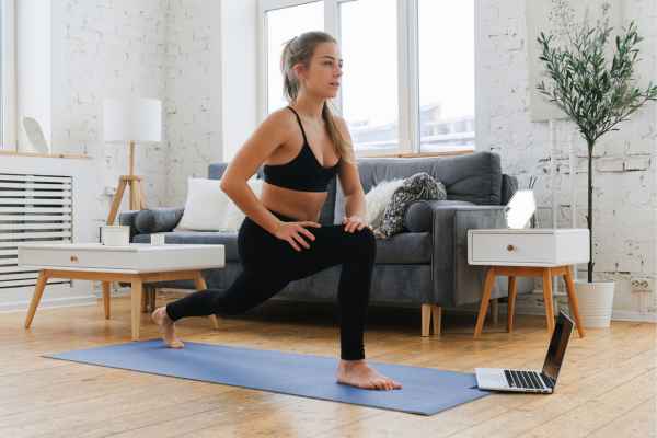 Woman exercising confidently after femiwand treatment Chesterfield